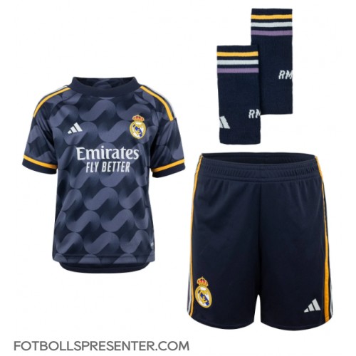 Real Madrid Jude Bellingham #5 Bortatröja Barn 2023-24 Kortärmad (+ korta byxor)
